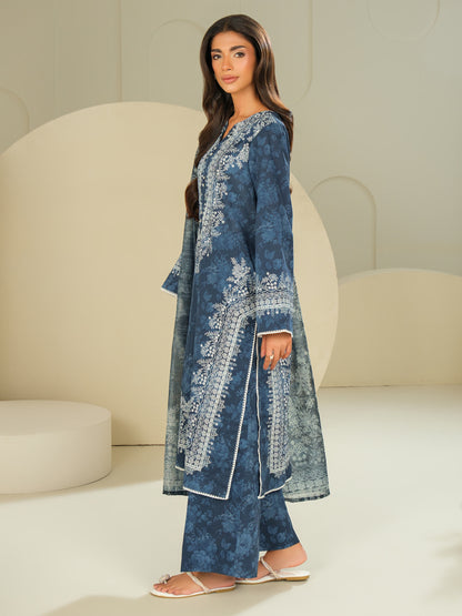 3 Piece Lawn Suit-Paste Print (Unstitched)