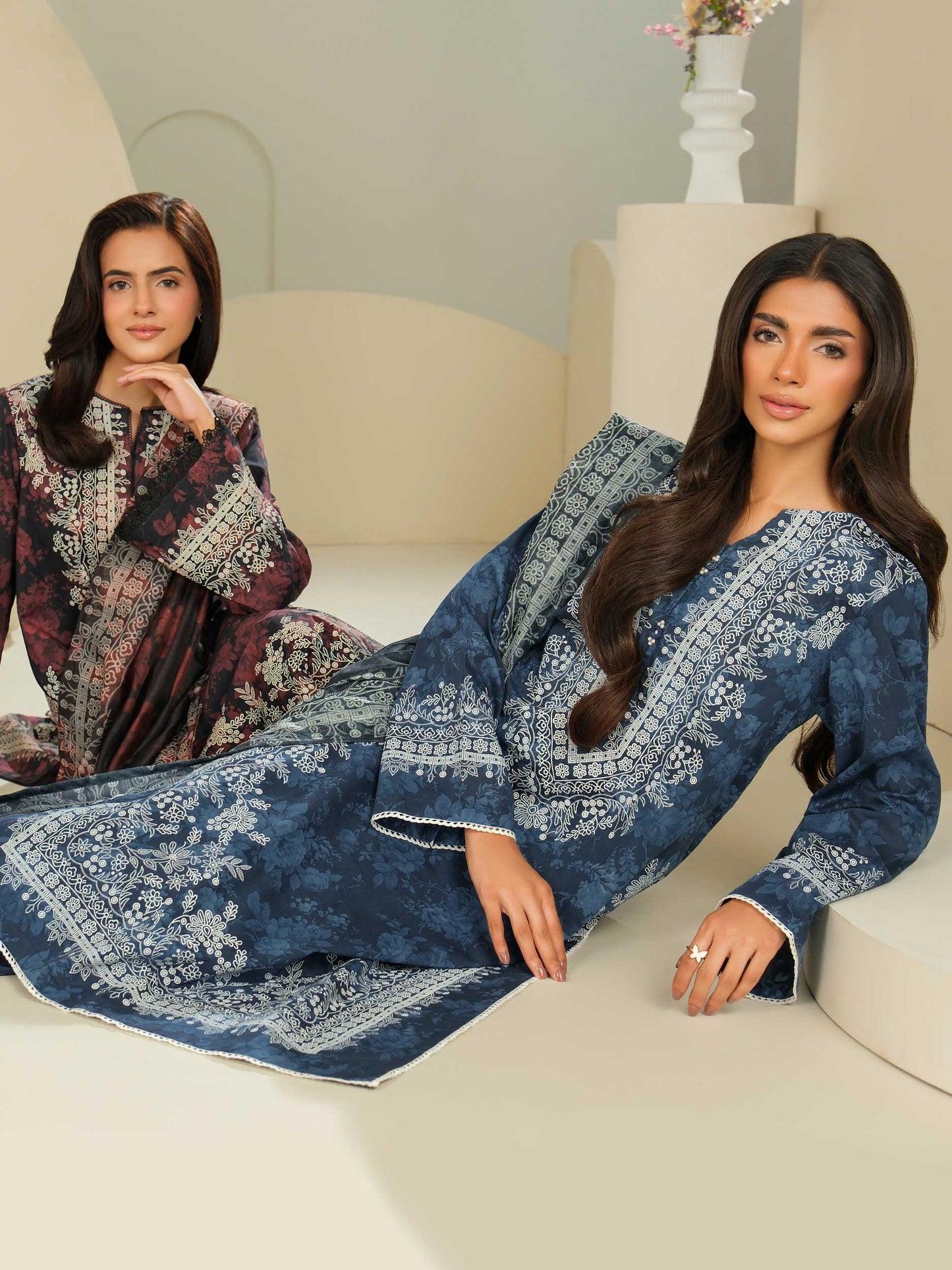 3 Piece Lawn Suit-Paste Print (Unstitched)