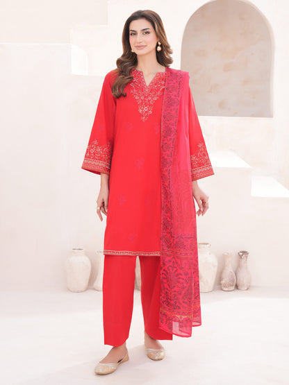 3 Piece Lawn Suit-Embroidered (Unstitched)
