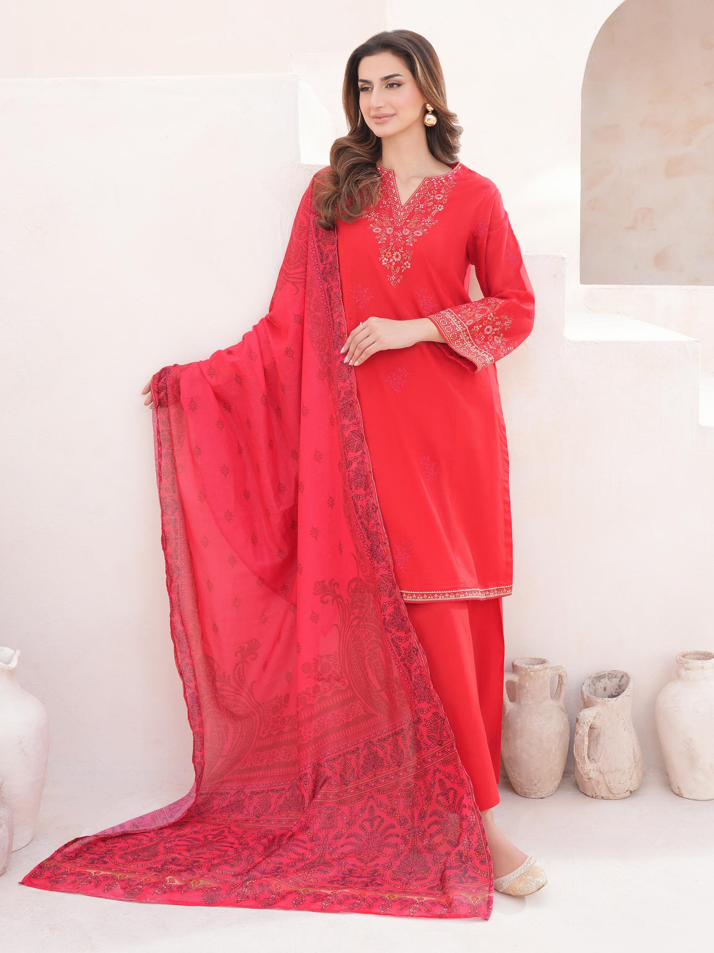 3 Piece Lawn Suit-Embroidered (Unstitched)