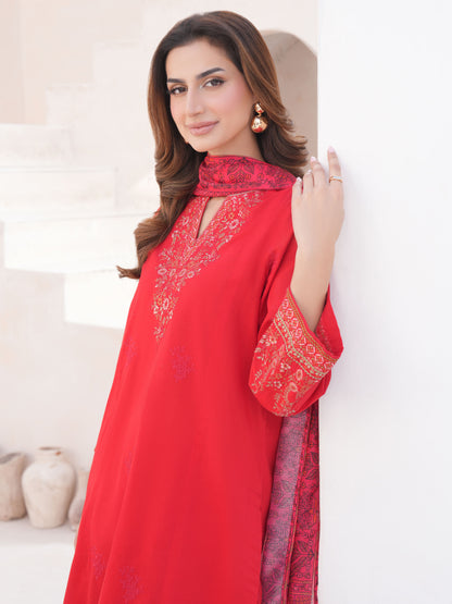 3 Piece Lawn Suit-Embroidered (Unstitched)
