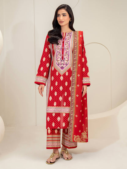 3 Piece Lawn Suit-Paste Print (Unstitched)