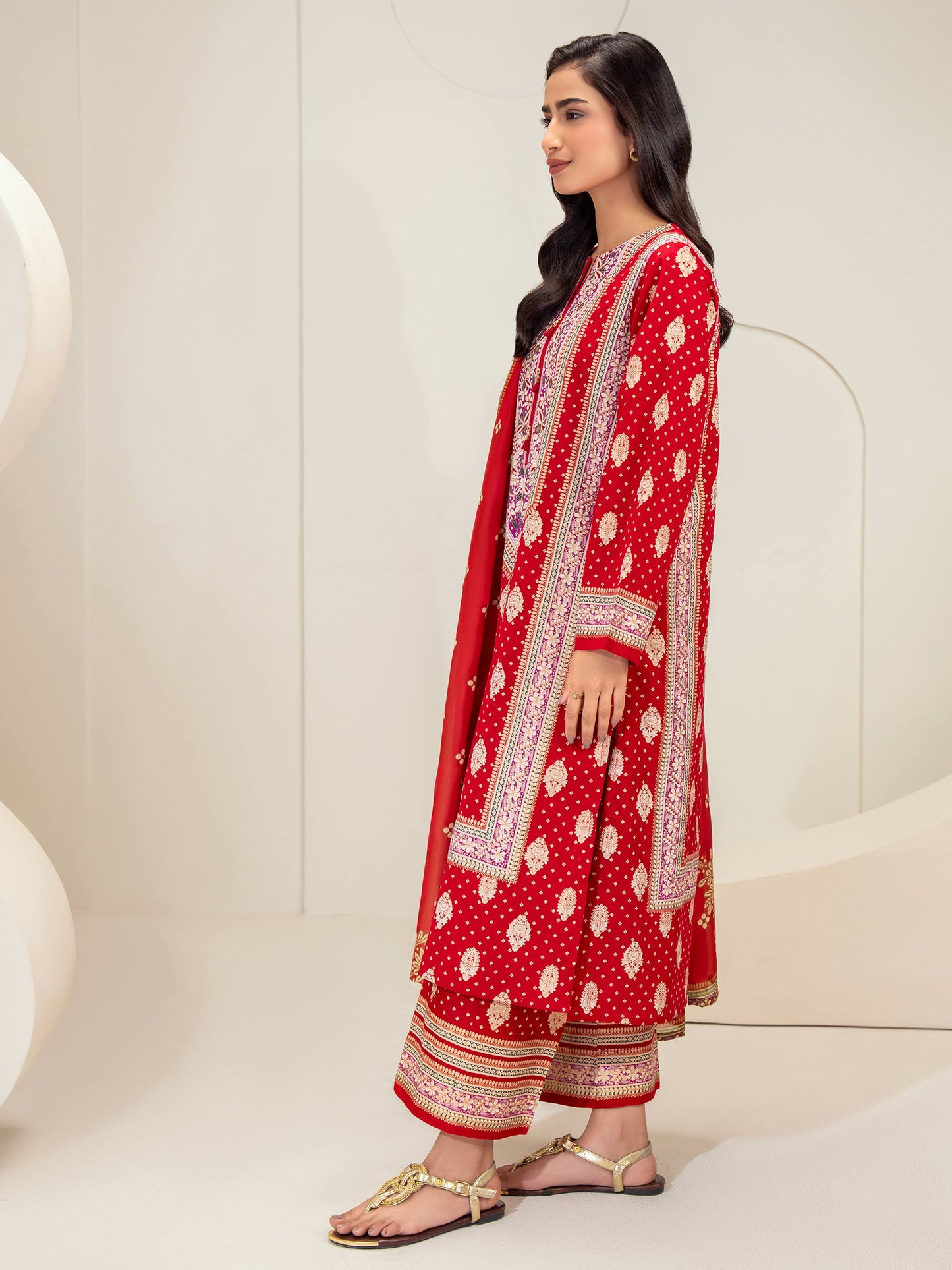 3 Piece Lawn Suit-Paste Print (Unstitched)