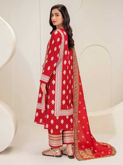 3 Piece Lawn Suit-Paste Print (Unstitched)