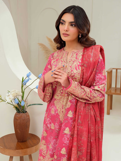 3 Piece Lawn Suit-Paste Print (Unstitched)