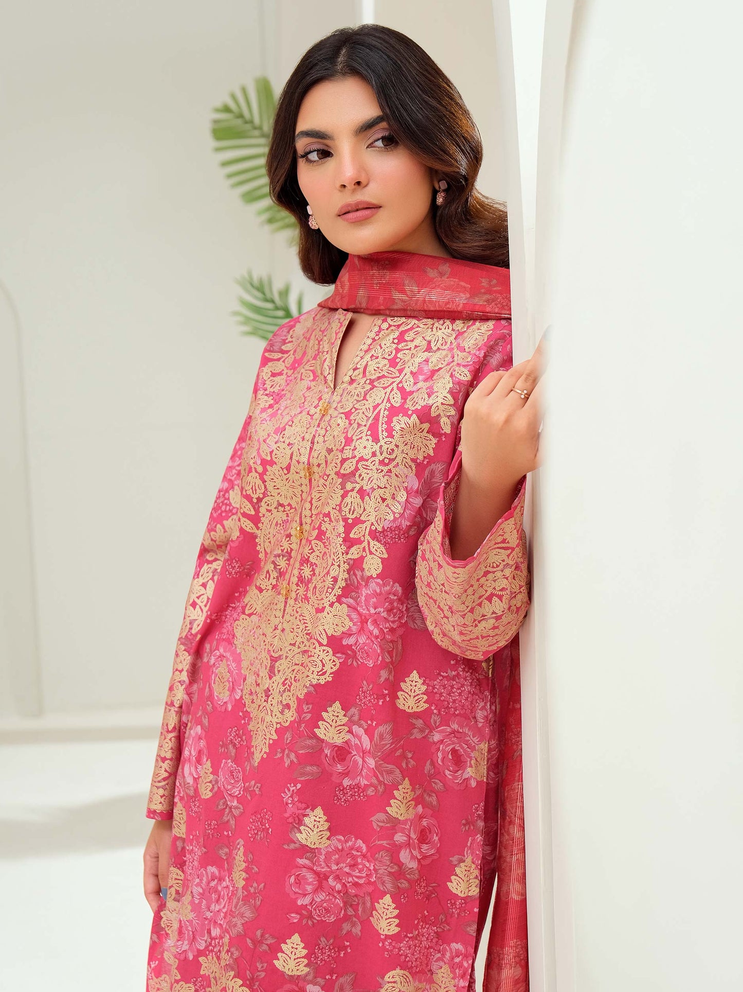 3 Piece Lawn Suit-Paste Print (Unstitched)