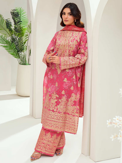 3 Piece Lawn Suit-Paste Print (Unstitched)