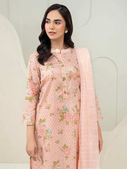 3 Piece Lawn Suit-Paste Print (Unstitched)