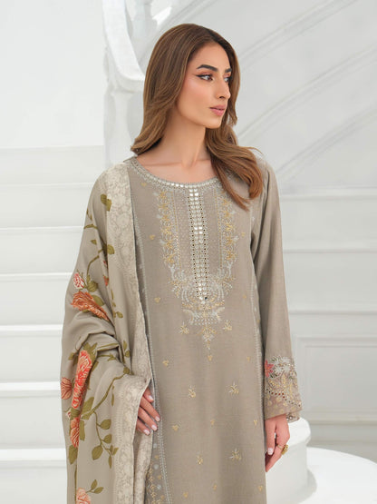 3 Piece Karandi Suit-Embroidered (Unstitched)