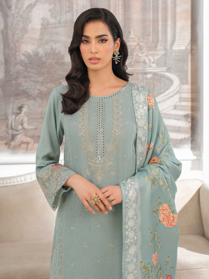 3 Piece Karandi Suit-Embroidered (Unstitched)