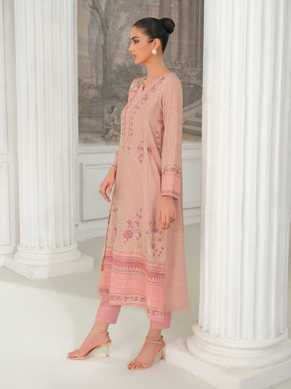3 Piece Karandi Suit-Embroidered (Unstitched)