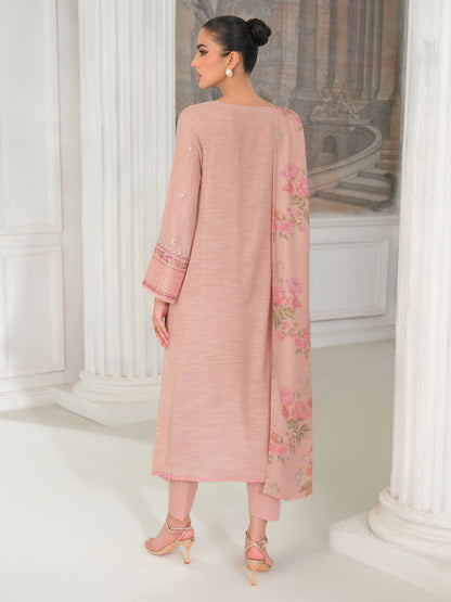 3 Piece Karandi Suit-Embroidered (Unstitched)