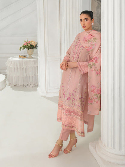 3 Piece Karandi Suit-Embroidered (Unstitched)