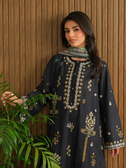3 Piece Khaddar Suit-Embroidered (Unstitched)