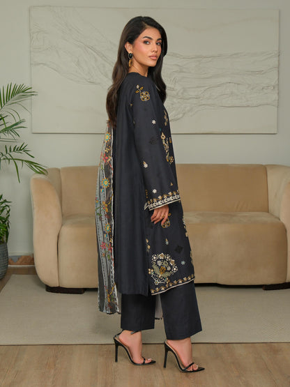 3 Piece Khaddar Suit-Embroidered (Unstitched)