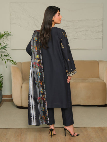 3 Piece Khaddar Suit-Embroidered (Unstitched)