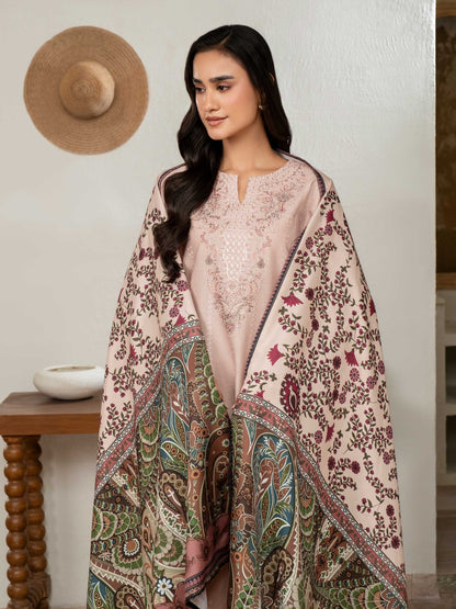 3 Piece Khaddar Suit-Embroidered (Unstitched)