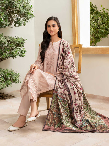 3 Piece Khaddar Suit-Embroidered (Unstitched)