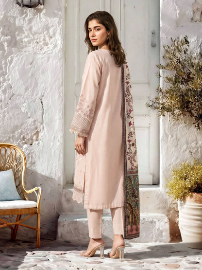 3 Piece Khaddar Suit-Embroidered (Unstitched)