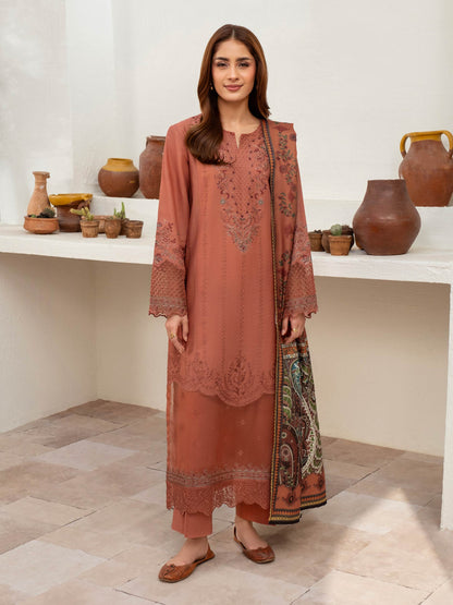 3 Piece Khaddar Suit-Embroidered (Unstitched)