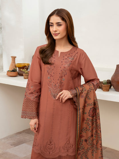 3 Piece Khaddar Suit-Embroidered (Unstitched)