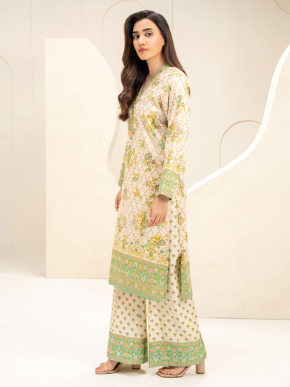 2 Piece Paste Print-Suit (Unstitched)