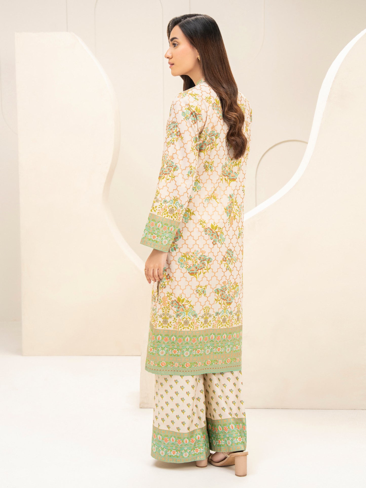 2 Piece Paste Print-Suit (Unstitched)