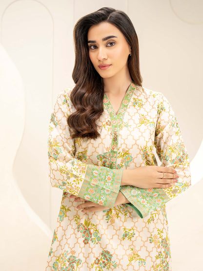 2 Piece Paste Print-Suit (Unstitched)