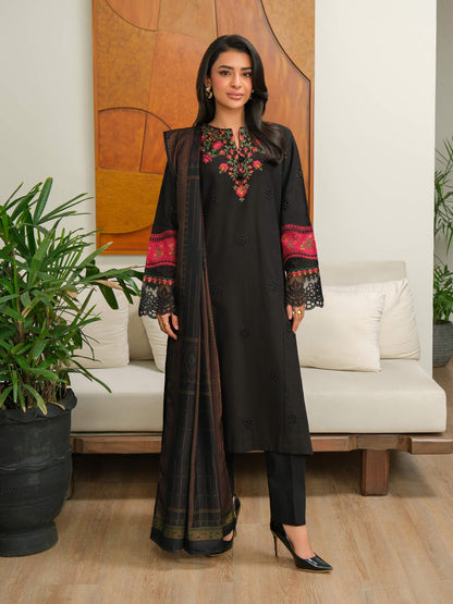 3 Piece Khaddar Suit-Embroidered (Unstitched)