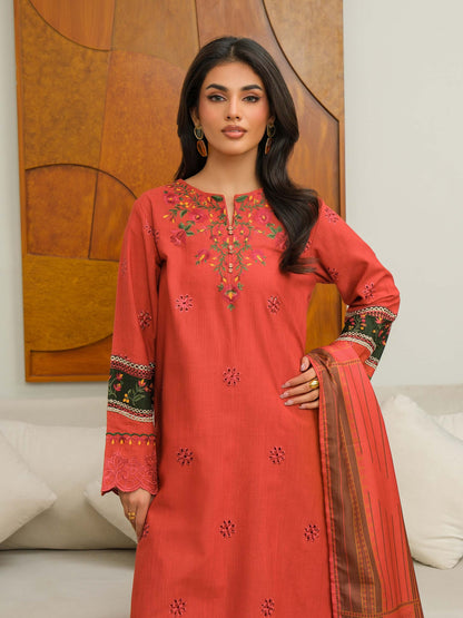 3 Piece Khaddar Suit-Embroidered (Unstitched)