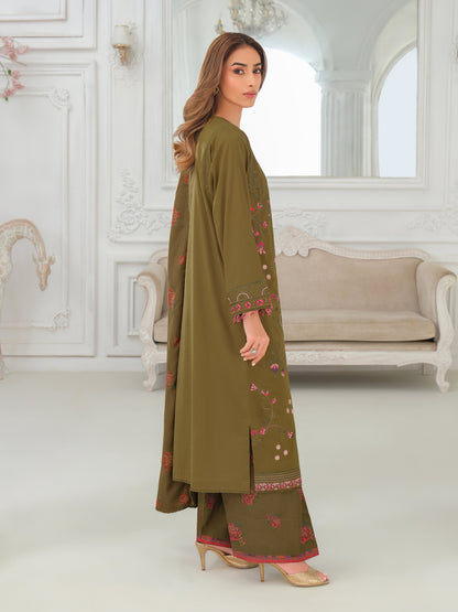 3 Piece Khaddar Suit-Embroidered (Unstitched)