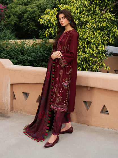 3 Piece Khaddar Suit-Embroidered (Unstitched)