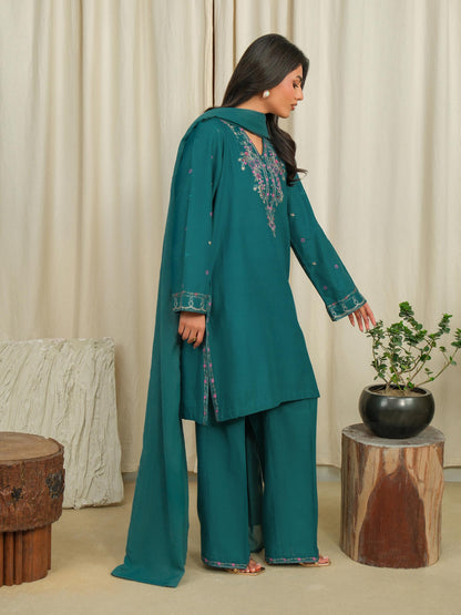 3 Piece Khaddar Suit-Embroidered (Unstitched)