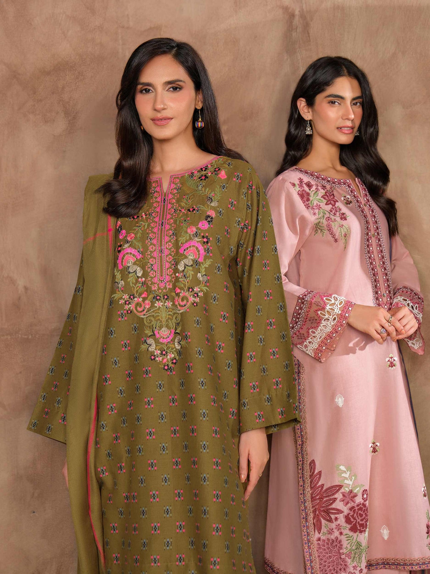 3 Piece Khaddar Suit-Embroidered (Unstitched)