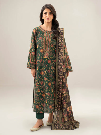 3 Piece Khaddar Suit-Embroidered (Unstitched)