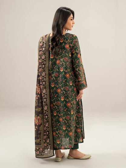 3 Piece Khaddar Suit-Embroidered (Unstitched)