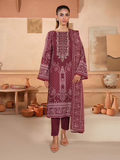 3 Piece Khaddar Suit-Embroidered (Unstitched)