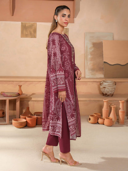 3 Piece Khaddar Suit-Embroidered (Unstitched)