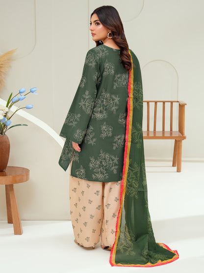 3 Piece Lawn Suit-Paste Print (Unstitched)