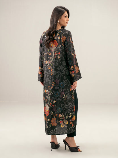 2 Piece Satin Suit-Embroidered (Unstitched)