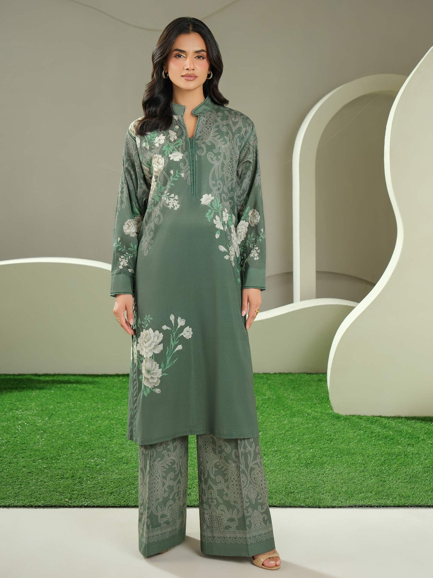 2 Piece Lawn Suit-Printed (Unstitched)