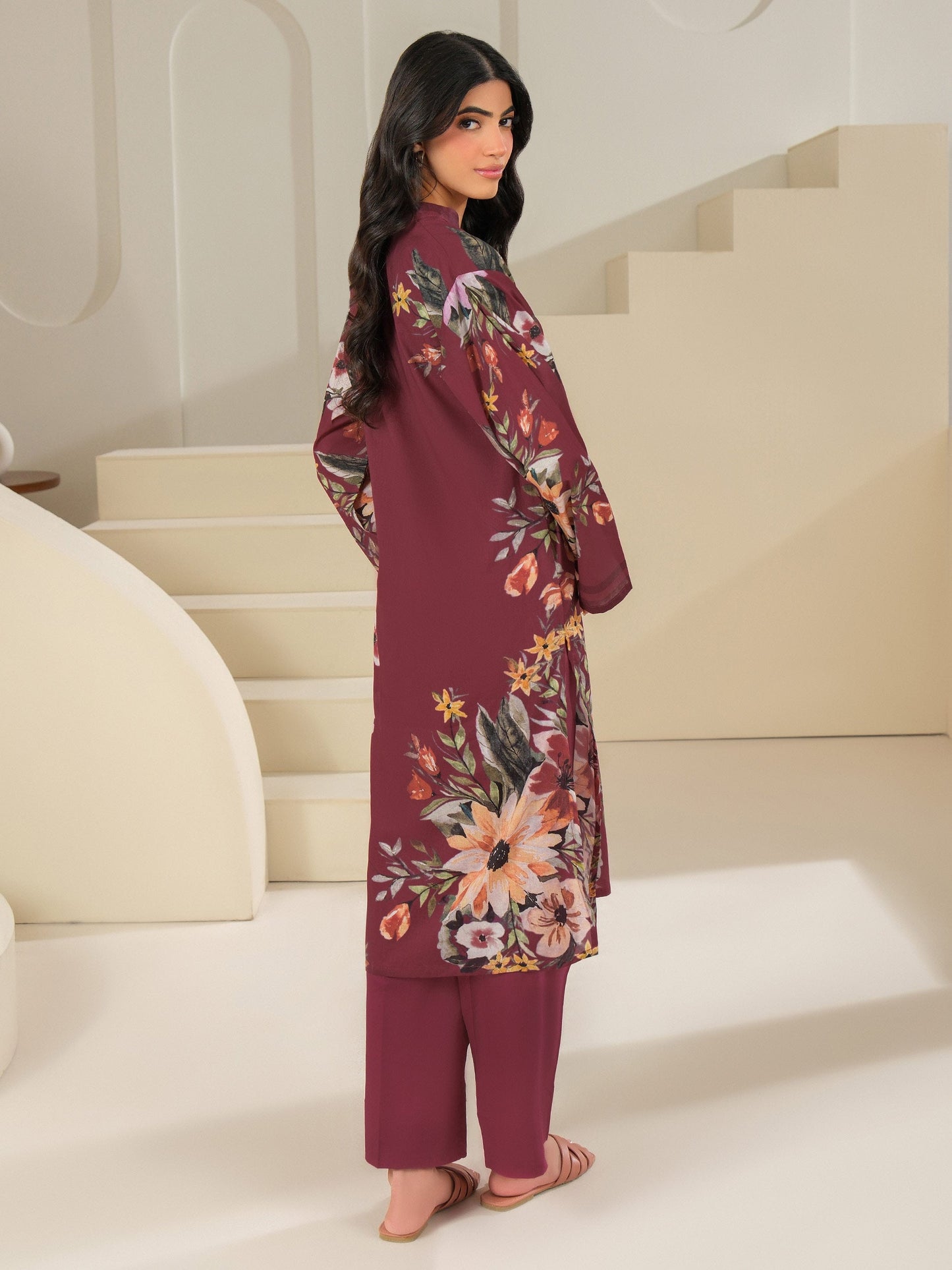 2 Piece Cambric Suit-Printed (Unstitched)