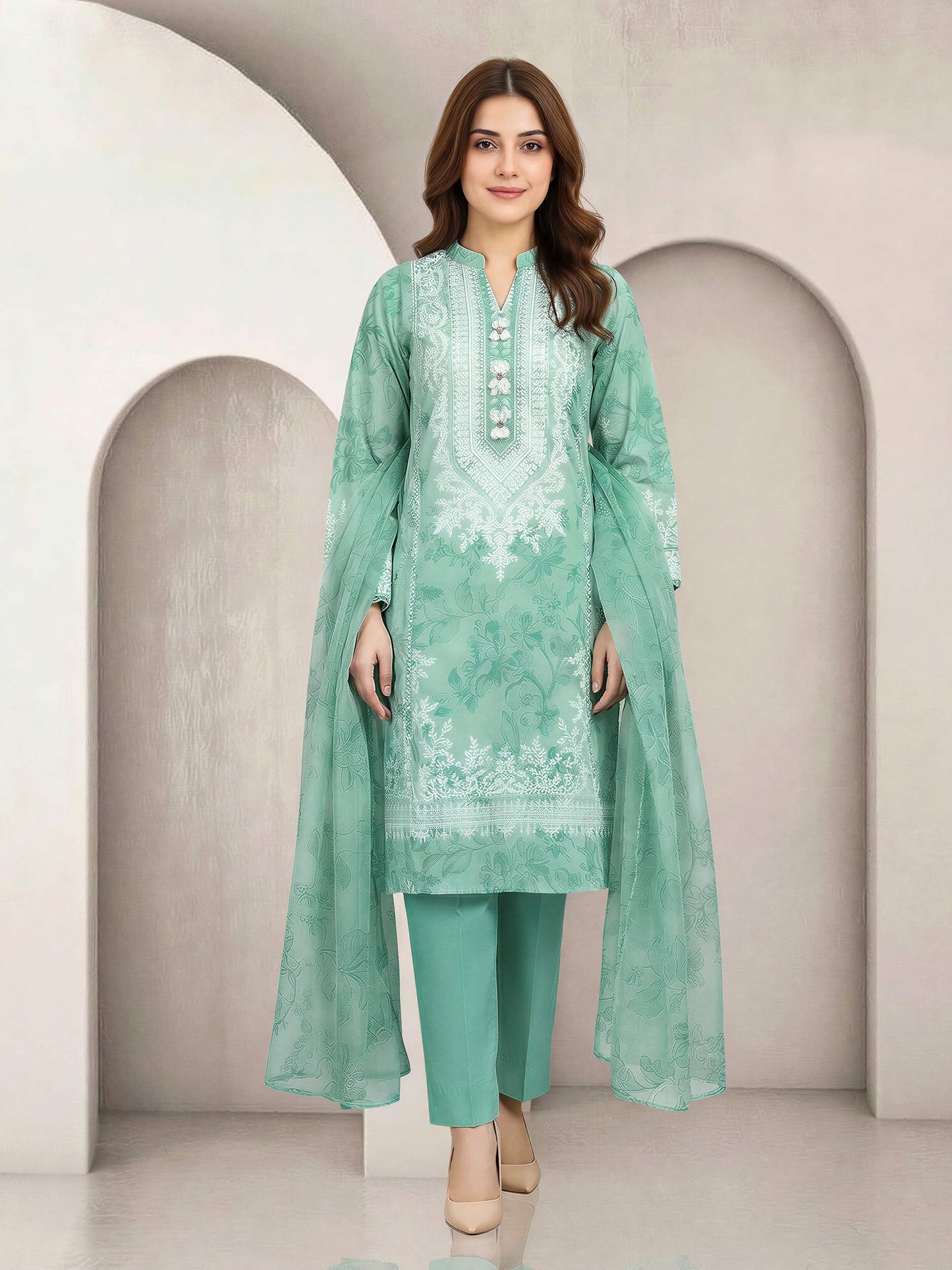 2 Piece Lawn Suit (Unstitched)