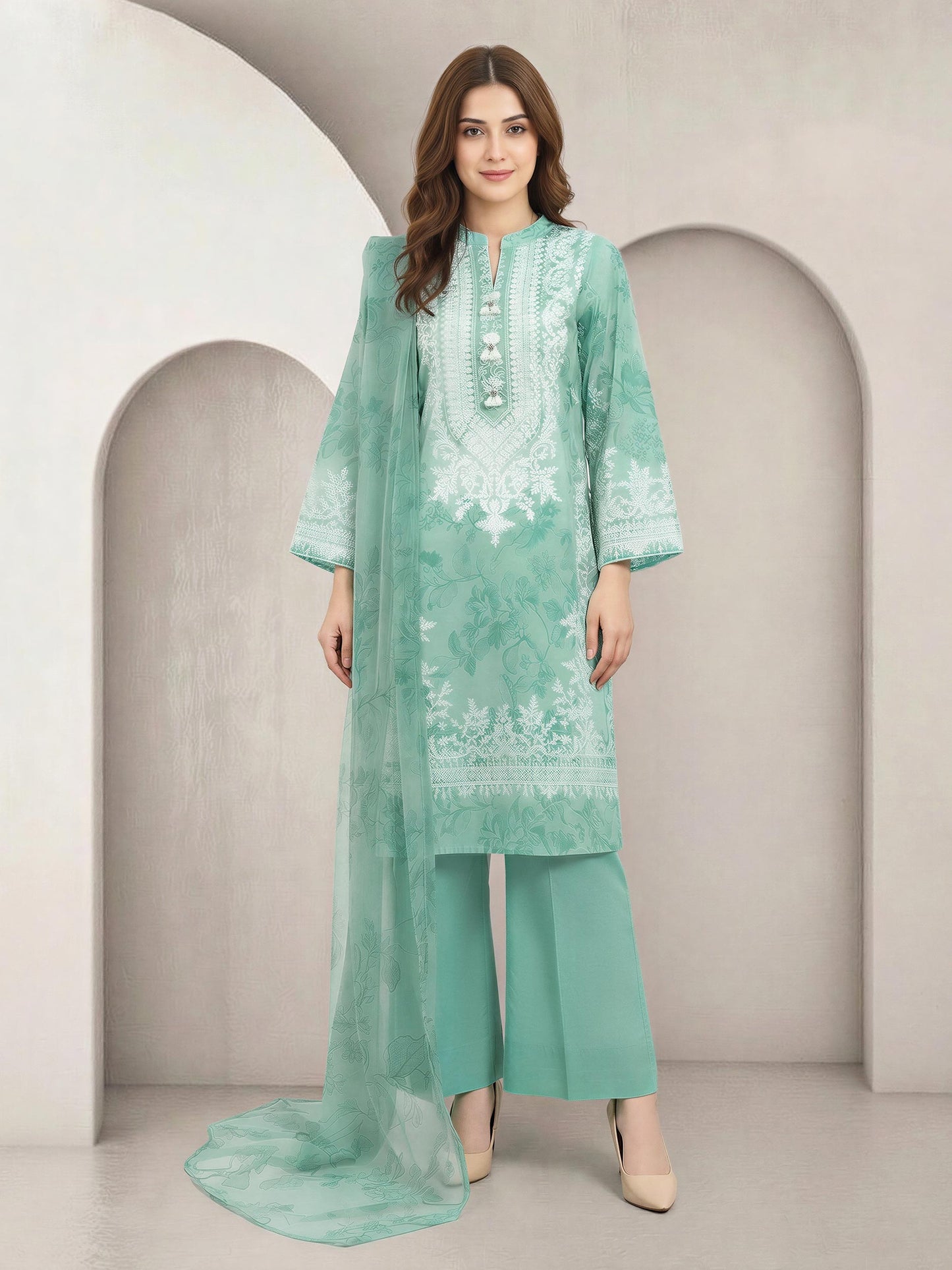 2 Piece Lawn Suit (Unstitched)