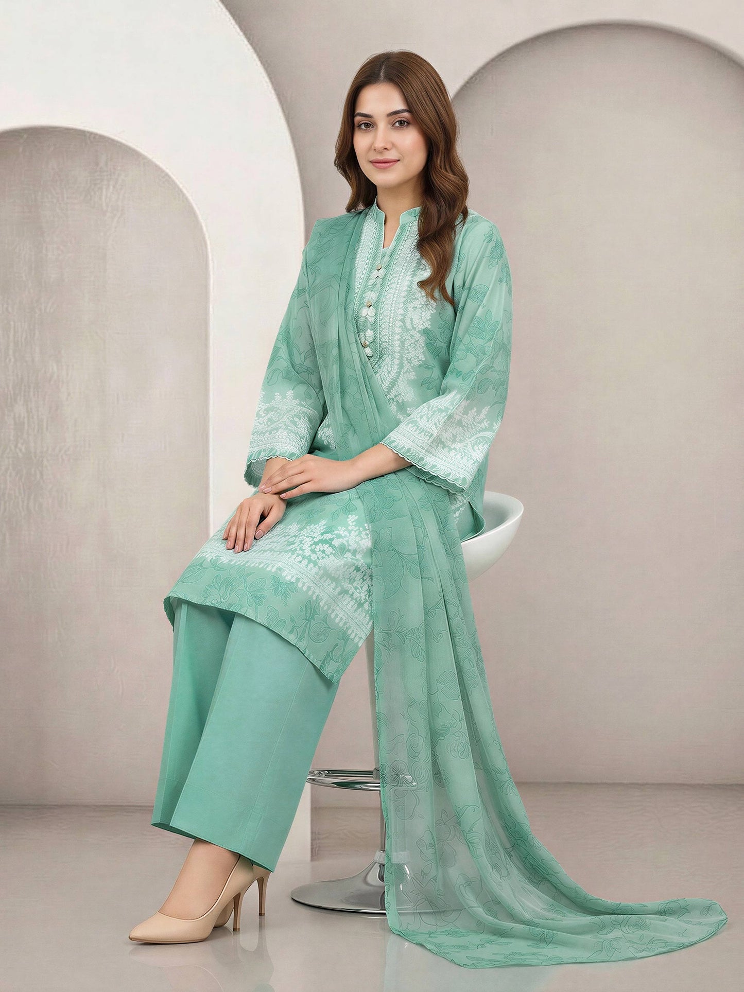 2 Piece Lawn Suit (Unstitched)