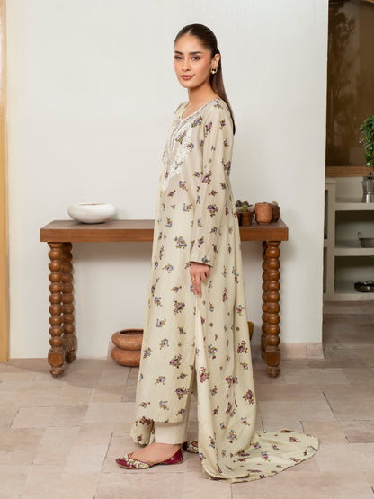 3 Piece Khaddar Suit-Embroidered (Unstitched)