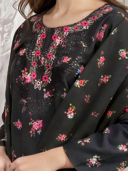 3 Piece Khaddar Suit-Embroidered (Unstitched)