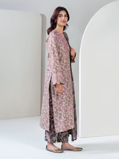 3 Piece Khaddar Suit-Embroidered (Unstitched)