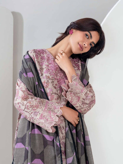 3 Piece Khaddar Suit-Embroidered (Unstitched)