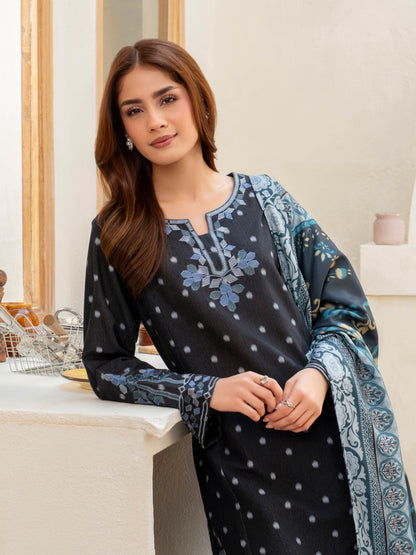 3 Piece Khaddar Suit-Embroidered (Unstitched)